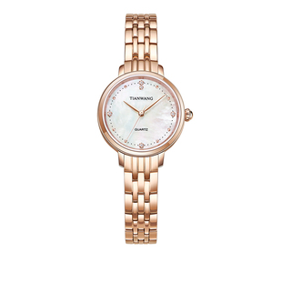 天王手表新年礼物套装/时尚气质女士手表官方正品钢带石英表31275