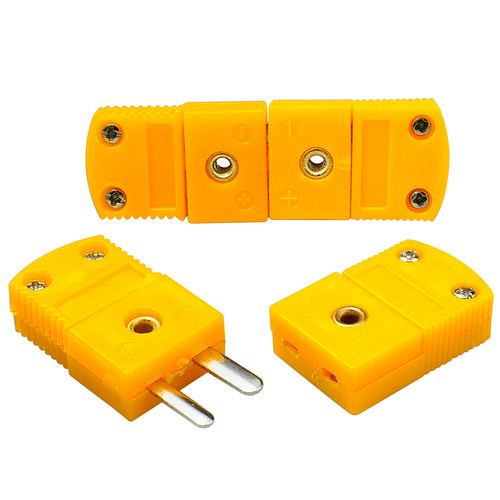 K型黄插头 K型热电偶黄插头 热电偶对插头  小黄插头热电偶连接器