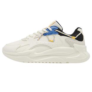 乔丹革面防水休闲鞋男运动鞋2025冬季鞋子软底白色学生老爹鞋男鞋