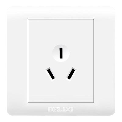 【官方正品】德力西三孔16A插座