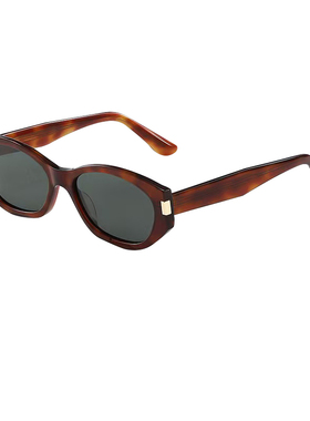 复古猫眼窄框太阳镜女款可配近视