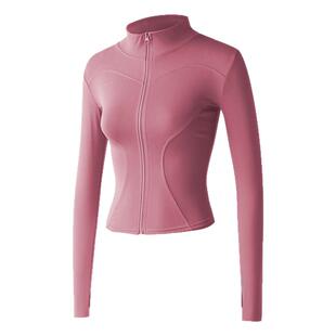 绝美瑜伽服女速干专业户外跑步运动外套普拉提训练长袖健身服套装