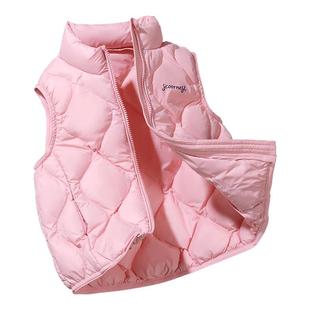 科巢儿童羽绒马甲背心内胆男童女童轻薄款内搭保暖秋冬季宝宝外套