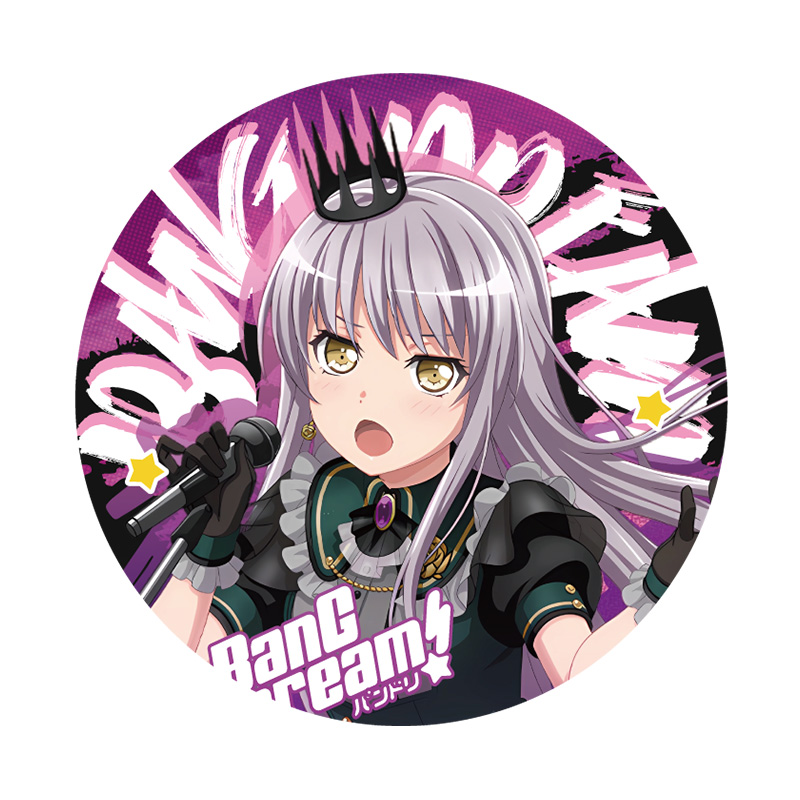 BanGDream!动漫游戏同人凑友希那户山香澄和奏瑞依镭射碎玻璃徽章