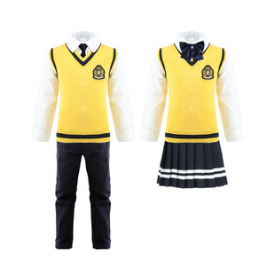 幼儿园园服套装毛衣韩版新款男女儿童装春秋季英伦小学生校服班服