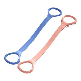 爱喜8字拉力器女驼背美背开肩健身练背神器八字绳扩胸瑜伽弹力带