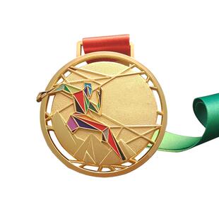 奖牌定做田径运动会比赛金牌定制冠军跑步荣誉圆形金属纪念牌挂牌