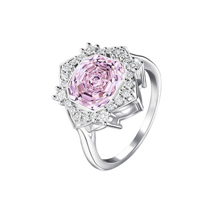 右手等待玫瑰幻境s925银高级感设计戒指闭口圈食指戒女大气指环