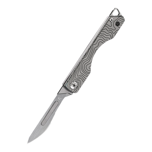 CooYoo酷友 KK01钛合金美工刀 户外EDC小刀随身钥匙扣迷你美工刀