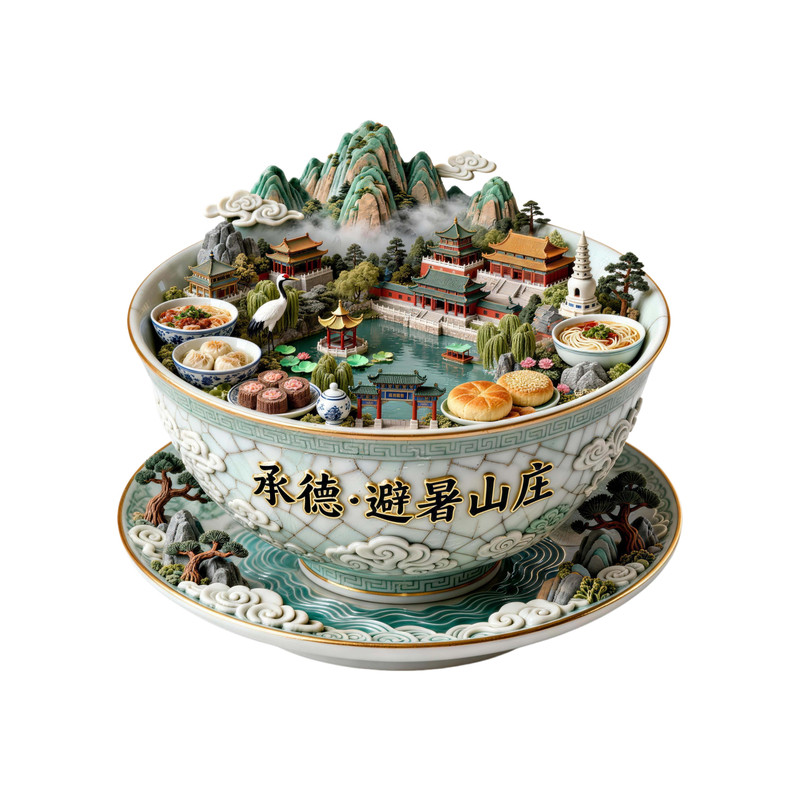 承德避暑山庄金属冰箱贴避暑胜地2026新款河北文创伴手礼磁性贴