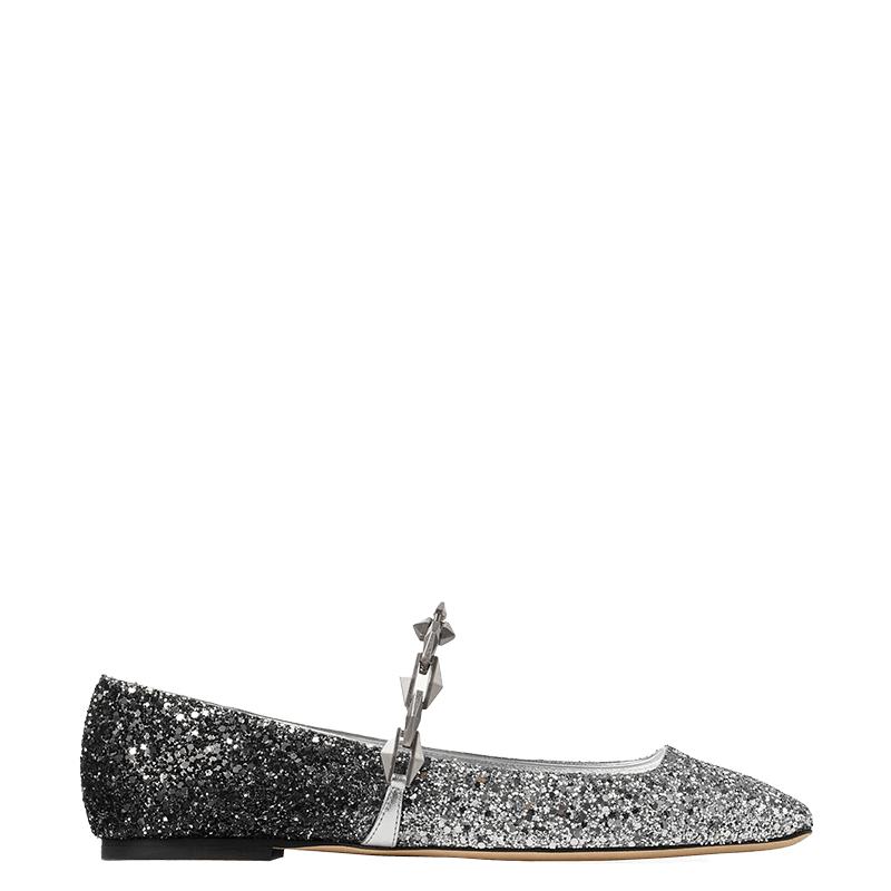 [天猫独家折扣]JIMMY CHOO/DIAMOND TILDA FLAT 女士芭蕾平底鞋JC