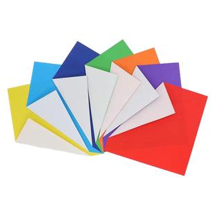 折纸单面儿童手工折纸正方形大张学生材料纸纯色正反面双面不同色