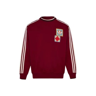 Adidas/阿迪达斯三叶草男女舒适透气圆领休闲运动套头卫衣KU1423