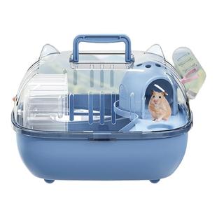 仓鼠笼子金丝熊透明手提外带便宜超大豪华便携式金丝熊专用外出笼