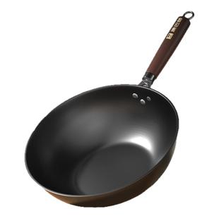 康巴赫铁锅炒菜锅家用炒锅无涂层极铁不生锈爆炒老式官方旗舰正品