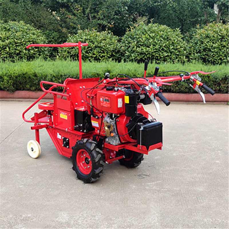 玉米收割机手扶柴油玉米收获机单行13马力东北苞米收割机小型