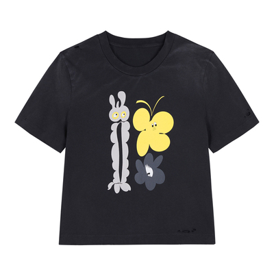 JNBY正肩圆领T恤印花短袖