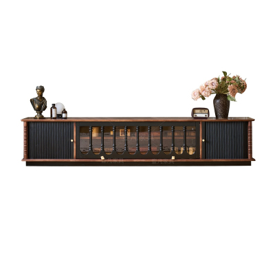 法式复古全实木中古风霍格沃茨落地电视柜客厅家用储物柜收纳柜