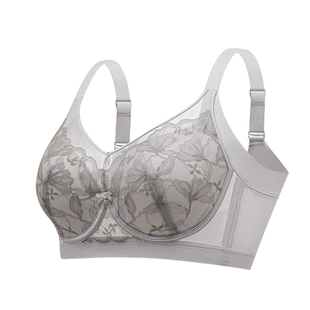 康舒美羽棉杯零感轻薄软钢圈侧收大胸显小内衣女聚拢上托文胸胸罩