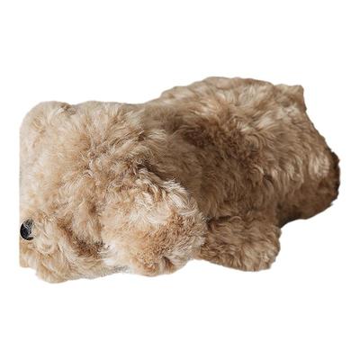 ELINLONYAIN滩羊毛贵宾玩偶抱枕