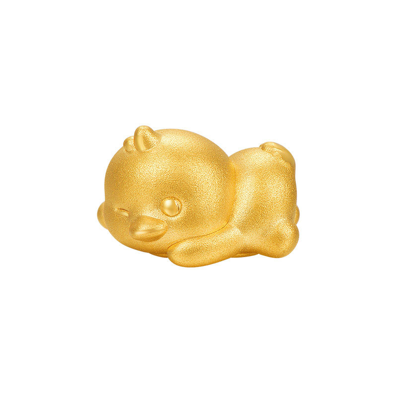 明牌珠宝黄金躺平鸭串珠