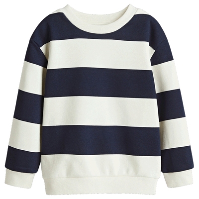 HM童装儿童男童卫衣装新品儿童长袖圆领字母上衣套头衫1078507