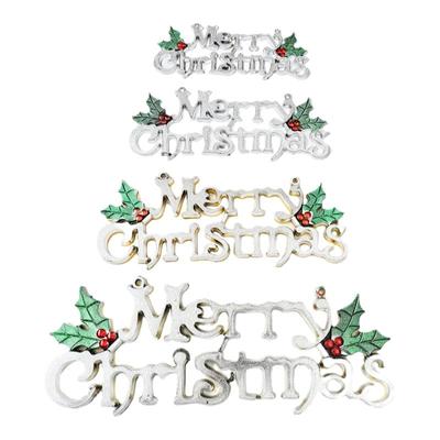 立体字母牌圣诞节装饰花环配件