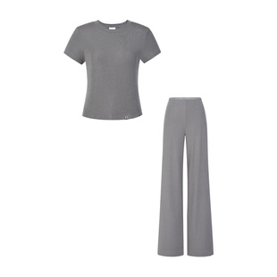 SILKY MIRACLE真丝莫代尔短袖针织睡衣NUDE家居服内衣松弛感外穿