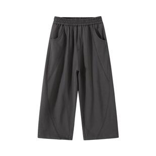 植木男童裤子2026春秋新款中大童休闲直筒裤运动裤儿童裤子童装