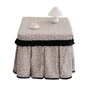 纯棉四方烤火桌子罩套冬天加厚取暖桌罩套炉罩麻将机烤火被正方形