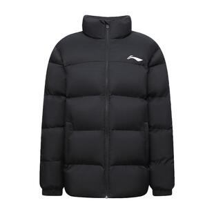 李宁棉服立领拼色短款男生2025年新款保暖加厚运动外套面包服正品