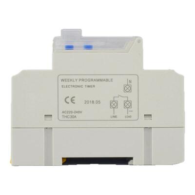 30安大电流6600瓦THC30A微电脑时控开关导轨式30A25A模数化定时器