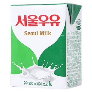 韩国原装进口首尔寿尔12盒装整箱全脂纯牛奶礼盒装【11月生产】