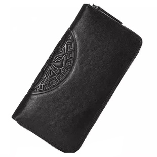 奢铂利钱包男士长款真皮手包新款软皮夹手拿包牛皮拉链手抓包送礼