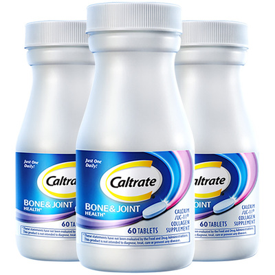 钙尔奇骨胶原软骨片60粒*3正品