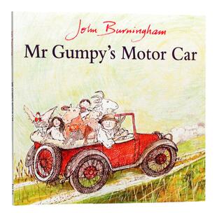 和甘伯伯开车去兜风 英文原版 平装绘本 MR Gumpy's Motor Car 波士顿环球报号角书奖 廖彩杏书单 第52周 128本儿童启蒙认知图画书
