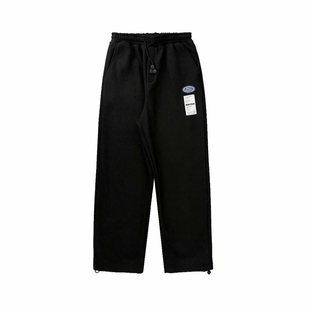 华夫格裤子男士2024新款春夏季薄款直筒休闲长裤男流行生运动裤男