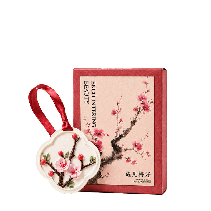 东方雅韵牡丹梅花香薰挂件