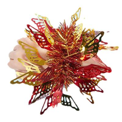 儿童节表演跳舞拉拉队手花手腕花