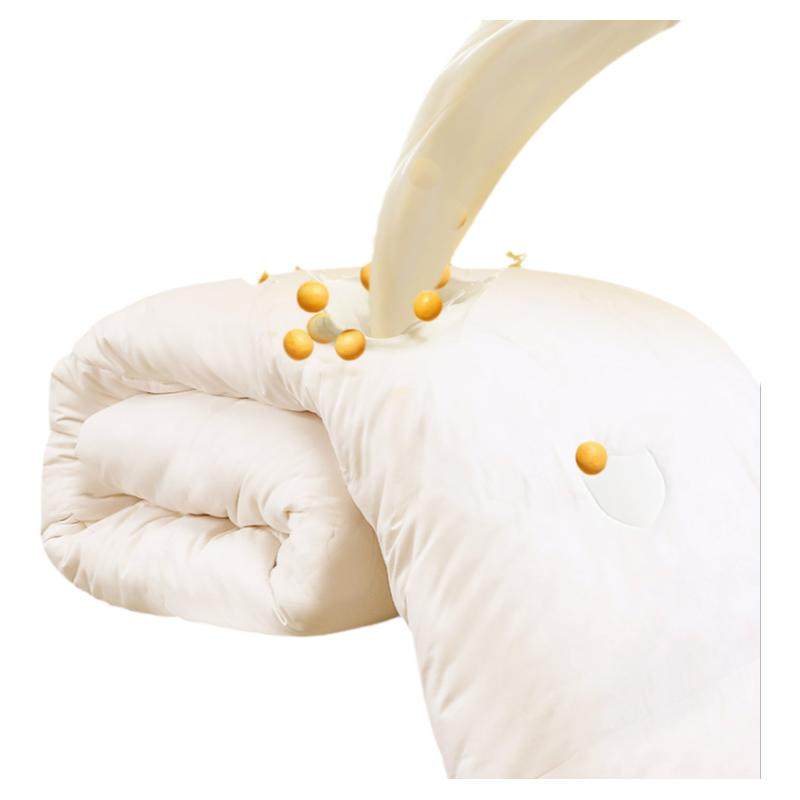 富安娜出品馨而乐大豆纤维被四季被芯冬被加厚 保暖被芯学生宿舍