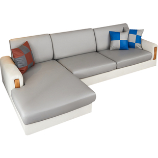 科技布防水隔尿沙发套罩笠全包万能皮革松紧带浴帽坐垫座灰色定制