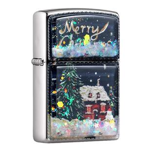 男生生日礼物送男友老公情人节礼物 zippo打火机圣诞雪屋冰岛幻境