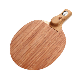 神龙木 玫瑰5纯木弧圈直拍横打横拍乒乓球拍底板套餐免费手工粘拍