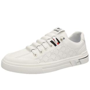 回力男鞋2026新款春季一脚蹬防水工作休闲皮鞋男士运动小白鞋板鞋