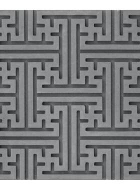 唐苑古建砖影壁万字纹中式浮雕