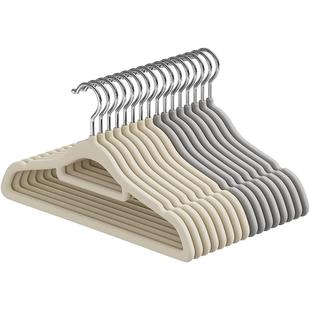 植绒衣架家用挂衣无痕防滑衣柜衣挂学生宿舍衣服挂架儿童晾衣撑子