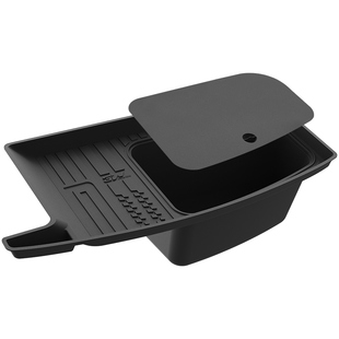 3W适用于小米YU7专用后备箱储物盒带盖分体式TPE下舱垫尾箱收纳盒