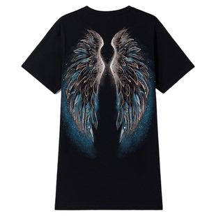 【羽翼苍兰】BOYLONDON天使翅膀连衣裙2026春夏新款女T恤裙W17000