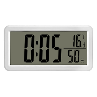 简约温湿度时钟电子钟表挂墙桌面磁吸冰箱厨房大数字磁铁闹钟贴墙