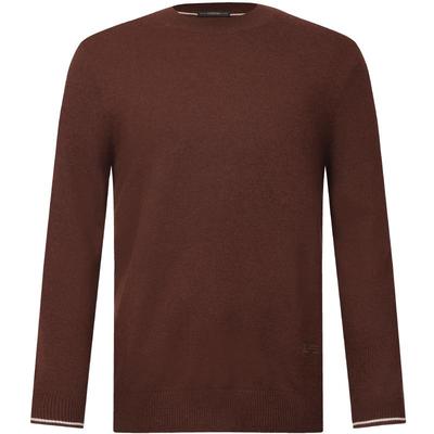 【甄选羊毛羊绒】珈仕达秋冬新品男士时尚简约圆领打底针织衫